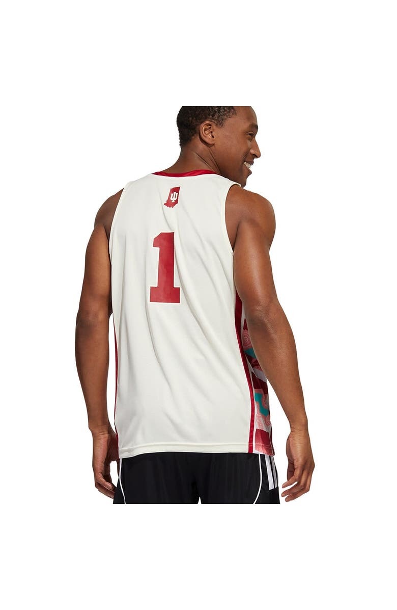 adidas Men's adidas Cream Indiana Hoosiers Honoring Black Excellence Replica Basketball Jersey, Alternate, color, 