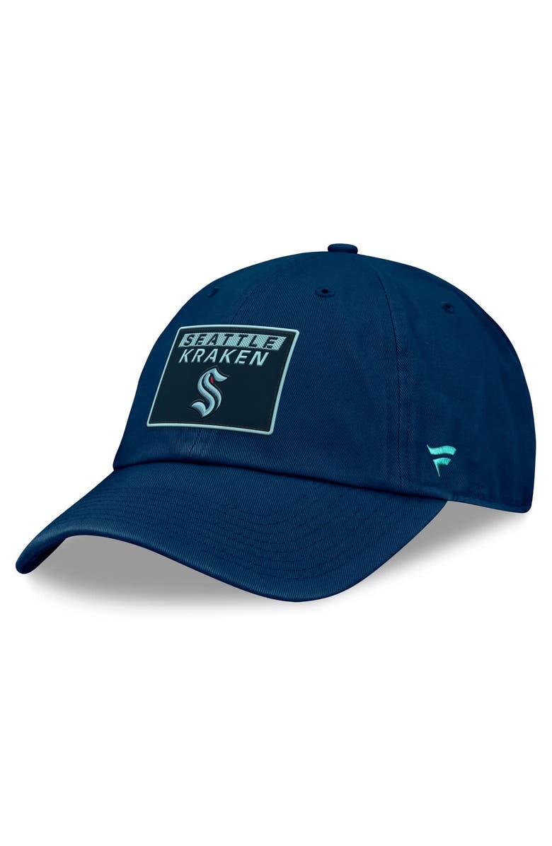 FANATICS Women's Fanatics  Deep Sea Blue Seattle Kraken Authentic Pro Rink Adjustable Hat, Main, color, Navy