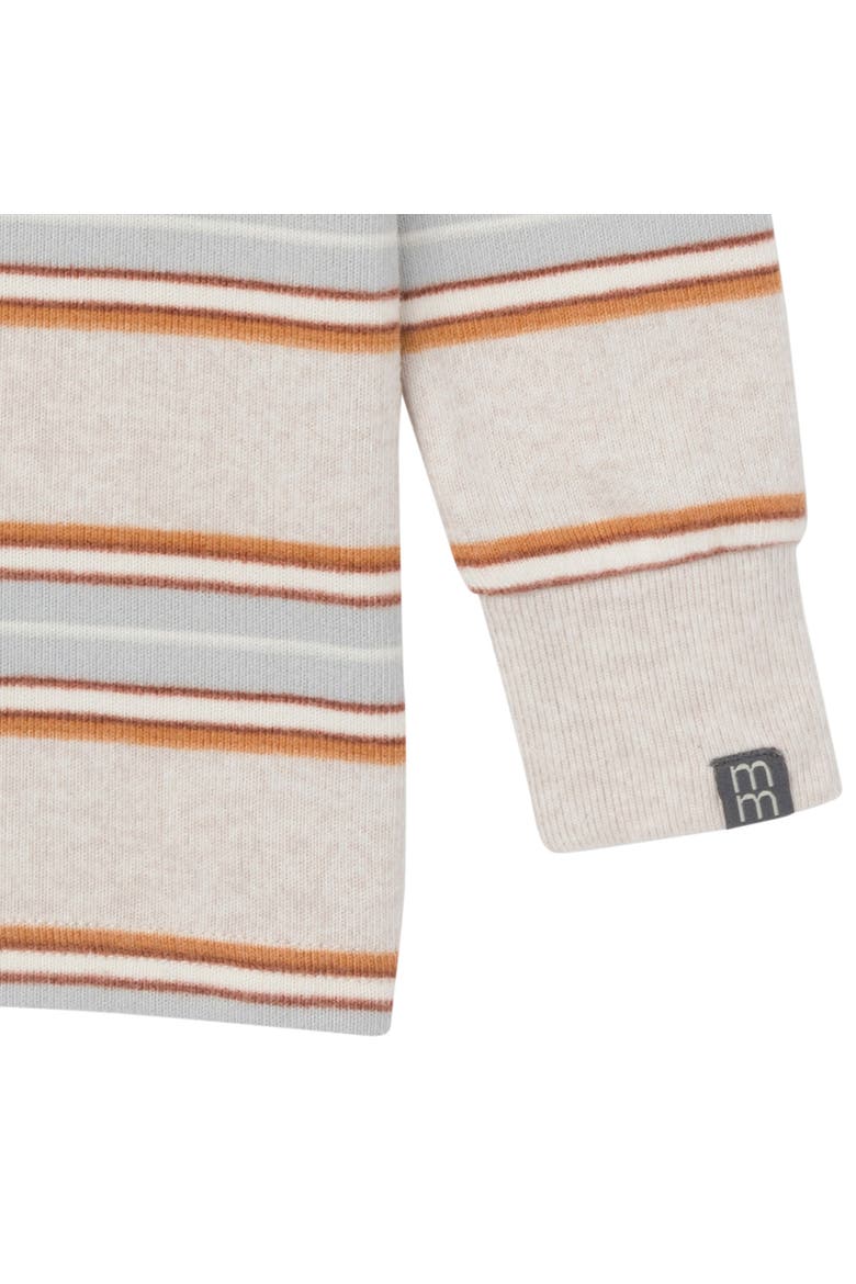 Hacci Pajama Top & Pant Set, Alternate, color, Oatmeal Stripe