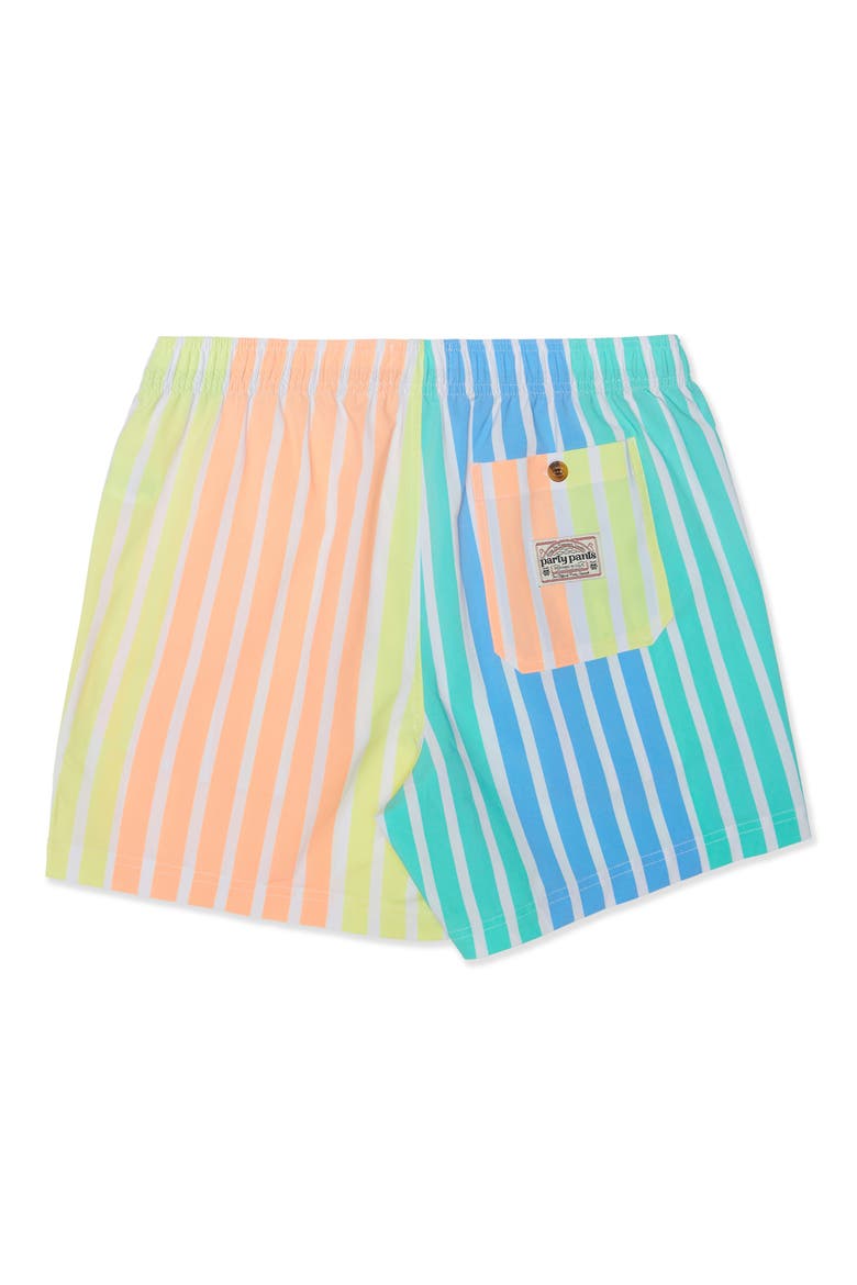Jersey Shore Party Starter 5-Inch Swim Trunks, Alternate, color, TEAL MULTI