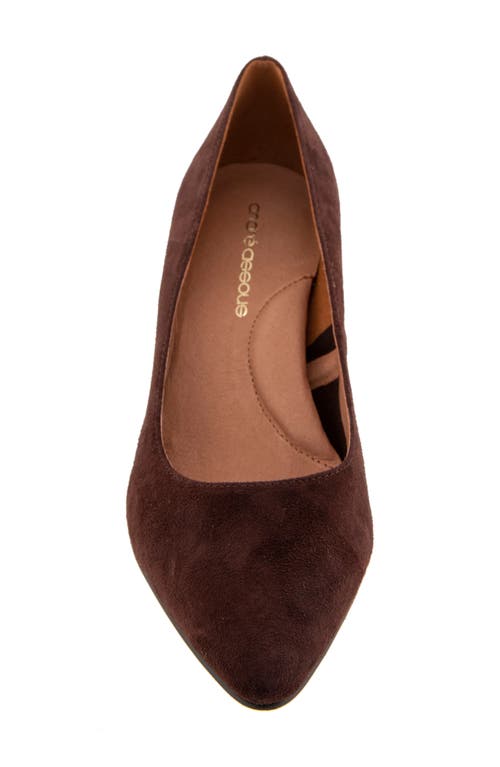 Andre Assous André Assous Wynne Pointed Toe Pump In Cocoa Powder
