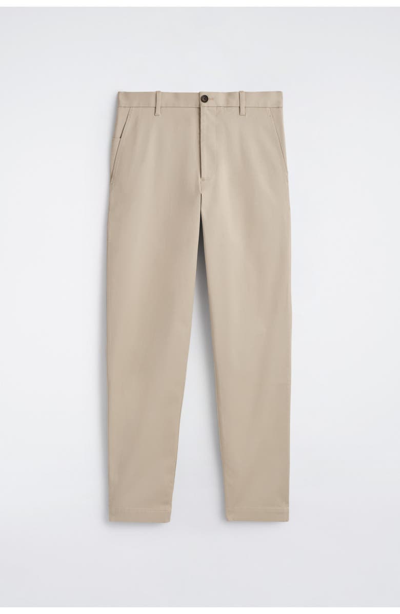 COS Cotton Slim-Fit Straight-Leg Chinos, Alternate, color, Beige