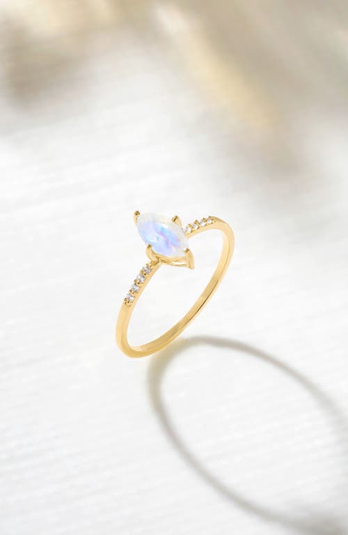 Ys Gems Marquis Gemstone Ring In Gold
