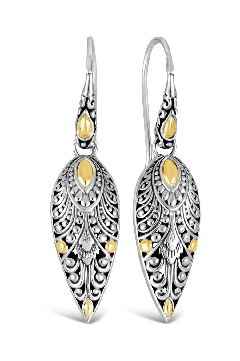 Angel Wings Earrings in Sterling Silver and 18K Gold, Main, color, Silver