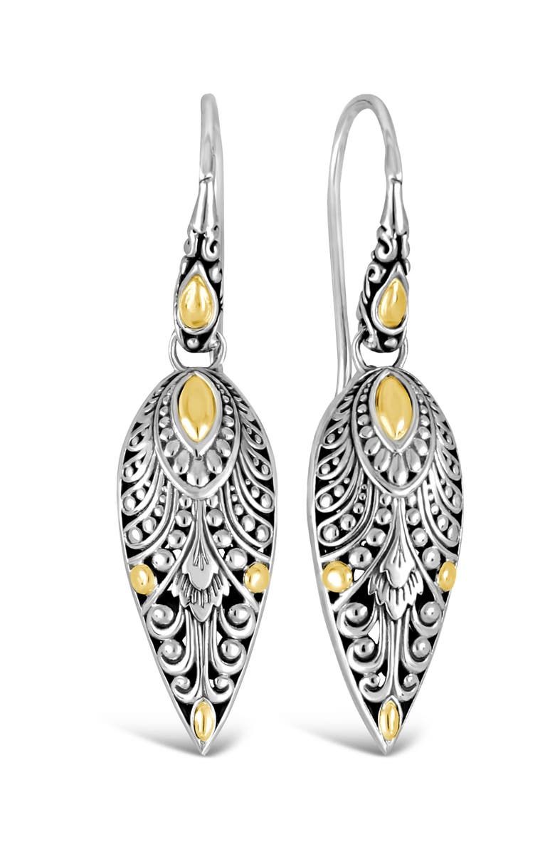 DEVATA Angel Wings Earrings in Sterling Silver and 18K Gold, Main, color, Silver