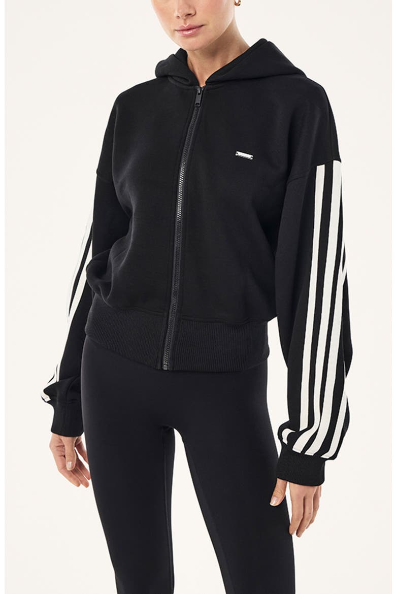 Flip Side Full Zip Hoodie, Main, color, BLACK