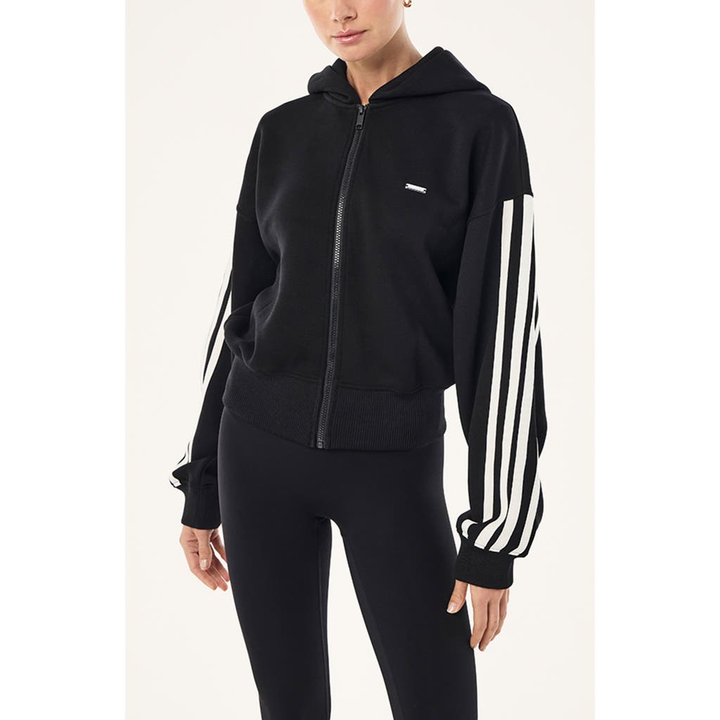 P.e Nation Flip Side Full Zip Hoodie In Black