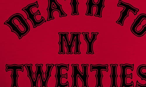 Monster Digital Death To My Twenties Graphic T-shirt In Red