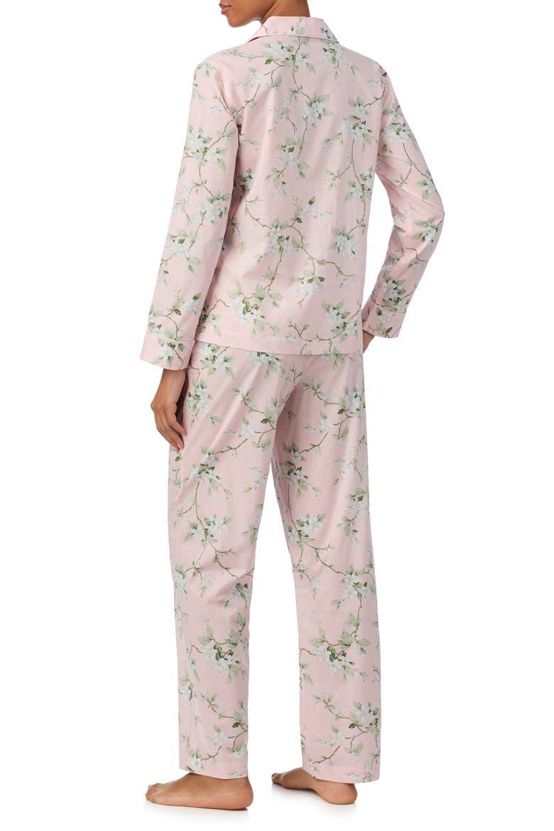 Floral Cotton Blend Pajamas, Alternate, color, BLUSH FLORAL