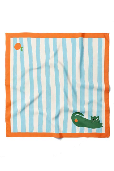 Cat Stripes Cotton Bandana