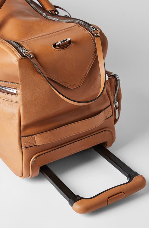 Brunello Cucinelli Cowhide Trolley Bag In Brown