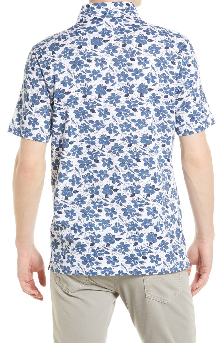 Brax Pico Floral Polo, Alternate, color, 