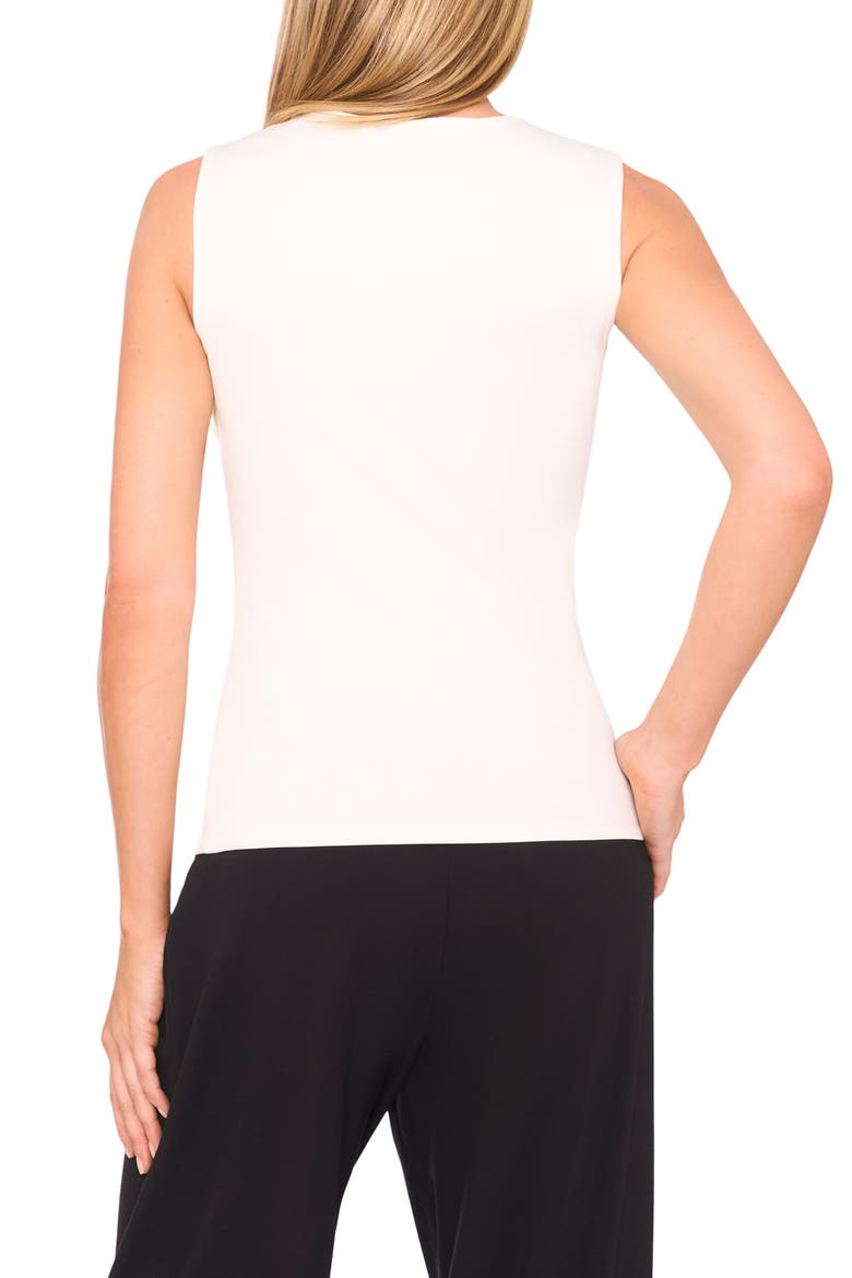 Ruched Sleeveless Top, Alternate, color, NEW IVORY