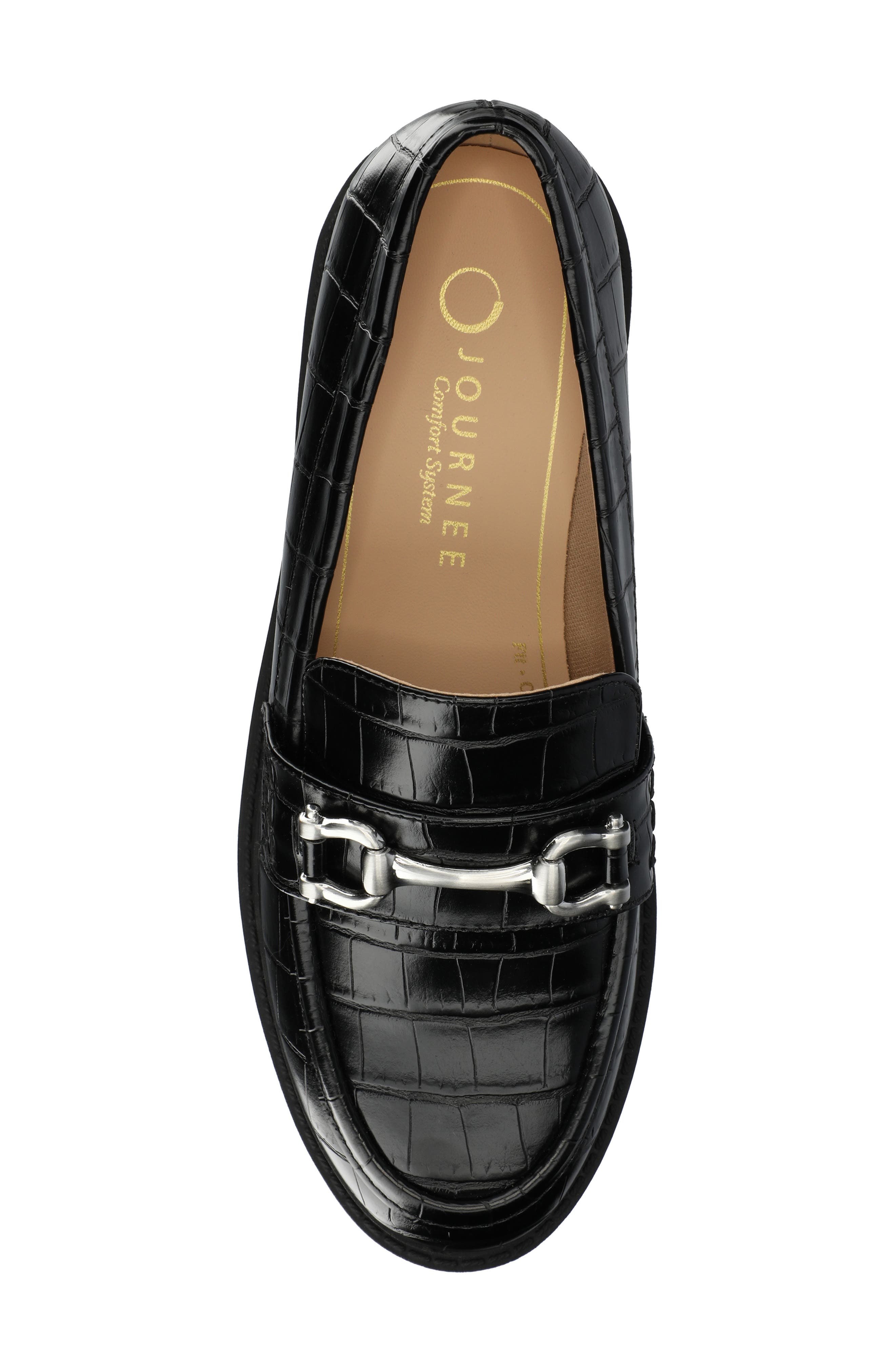 Jessamy Lug Loafer, Alternate, color, BLACK CROCO