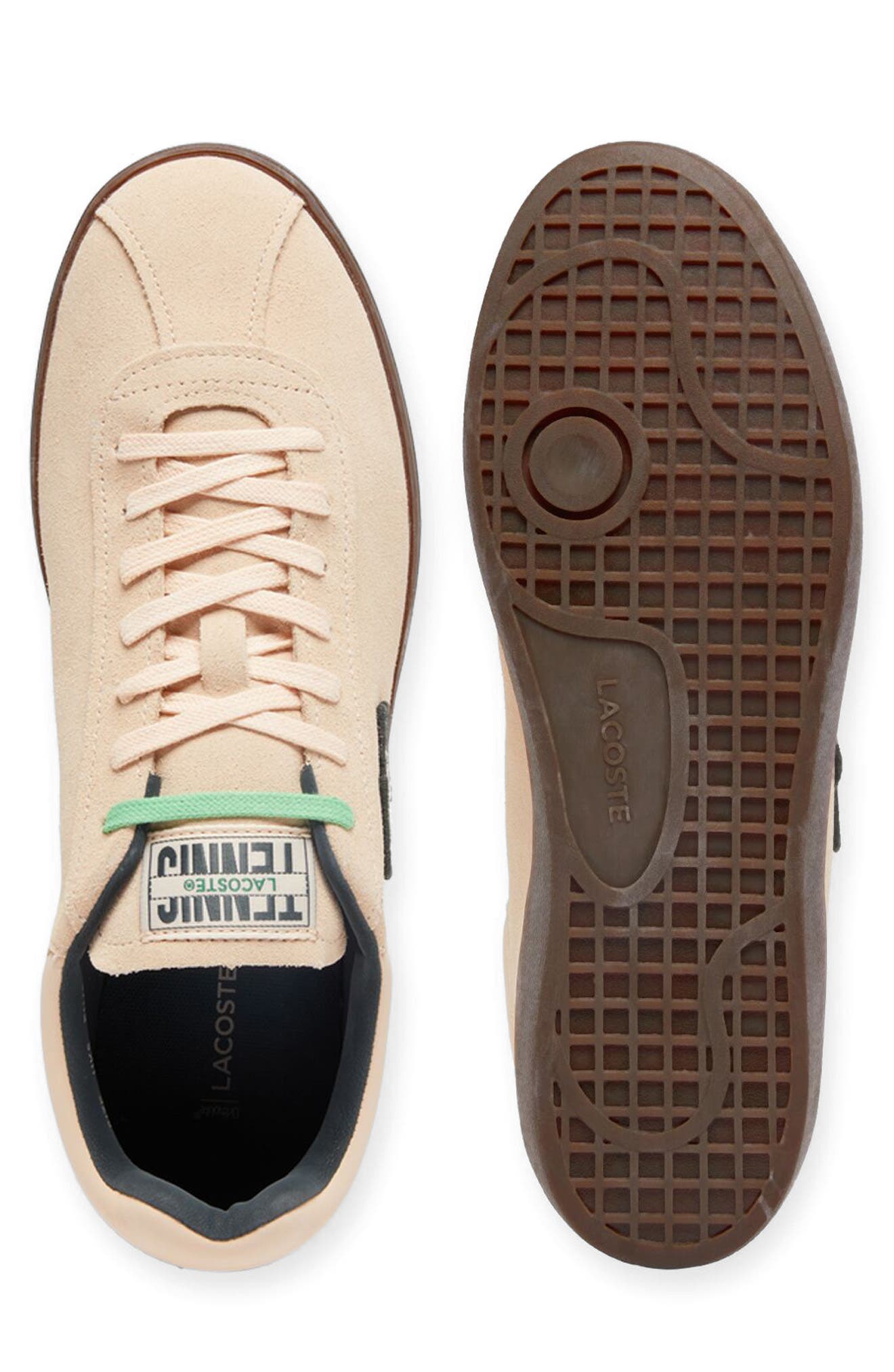 Lacoste Baseshot Sneaker, Alternate, color, Light Pink/ Dark Gum