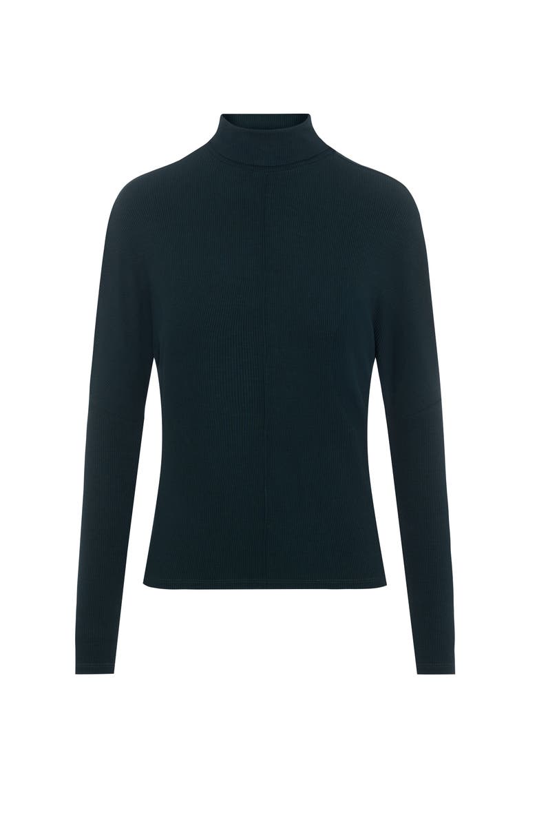 E.U.X. Exclusive Dolman Sleeve Turtleneck Thin Knit Sweater, Main, color, Deep Teal