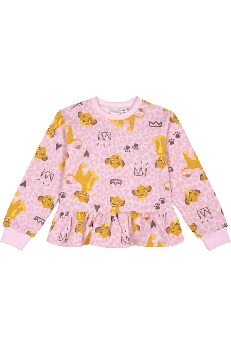 Lion King Simba Fleece 2-Piece Sweatshirt and Pants Set, Alternate, color, Blush Simba