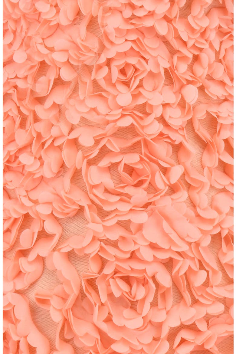 Faena 3D Flower Sleeveless Minidress, Alternate, color, PEACH NECTAR