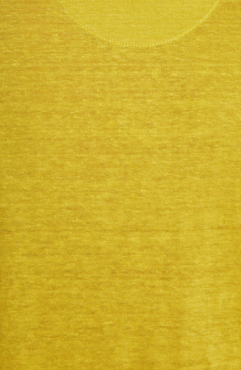 Golden Goose The Golden Run Linen T-Shirt, Alternate, color, Maize/ Windsor Wine