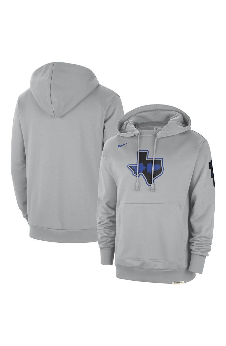 Nike Men's Nike Silver Dallas Mavericks 2023/24 City Edition Courtside Standard Issue Pullover Hoodie, Main, color, 