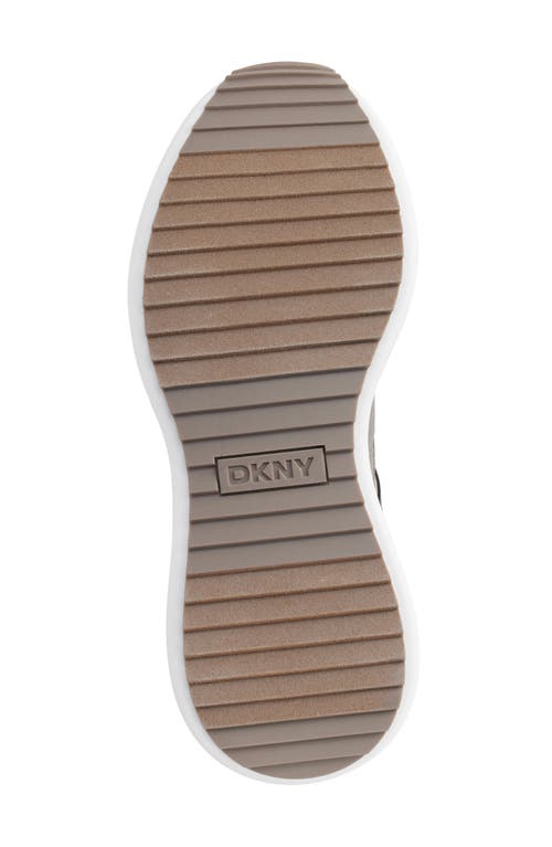 Dkny Zofi Platform Wedge Sneaker In Ash
