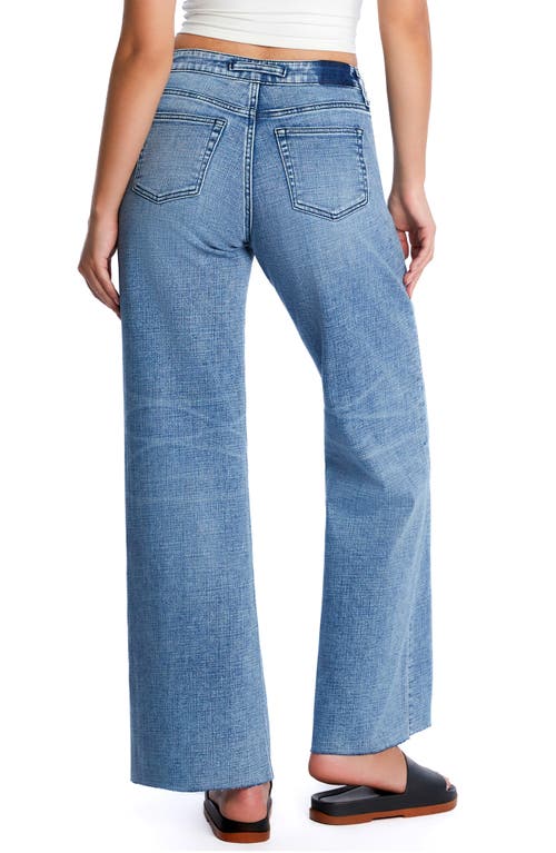 Hint Of Blu Flat Front Wide Leg Jeans In Lake Mathews