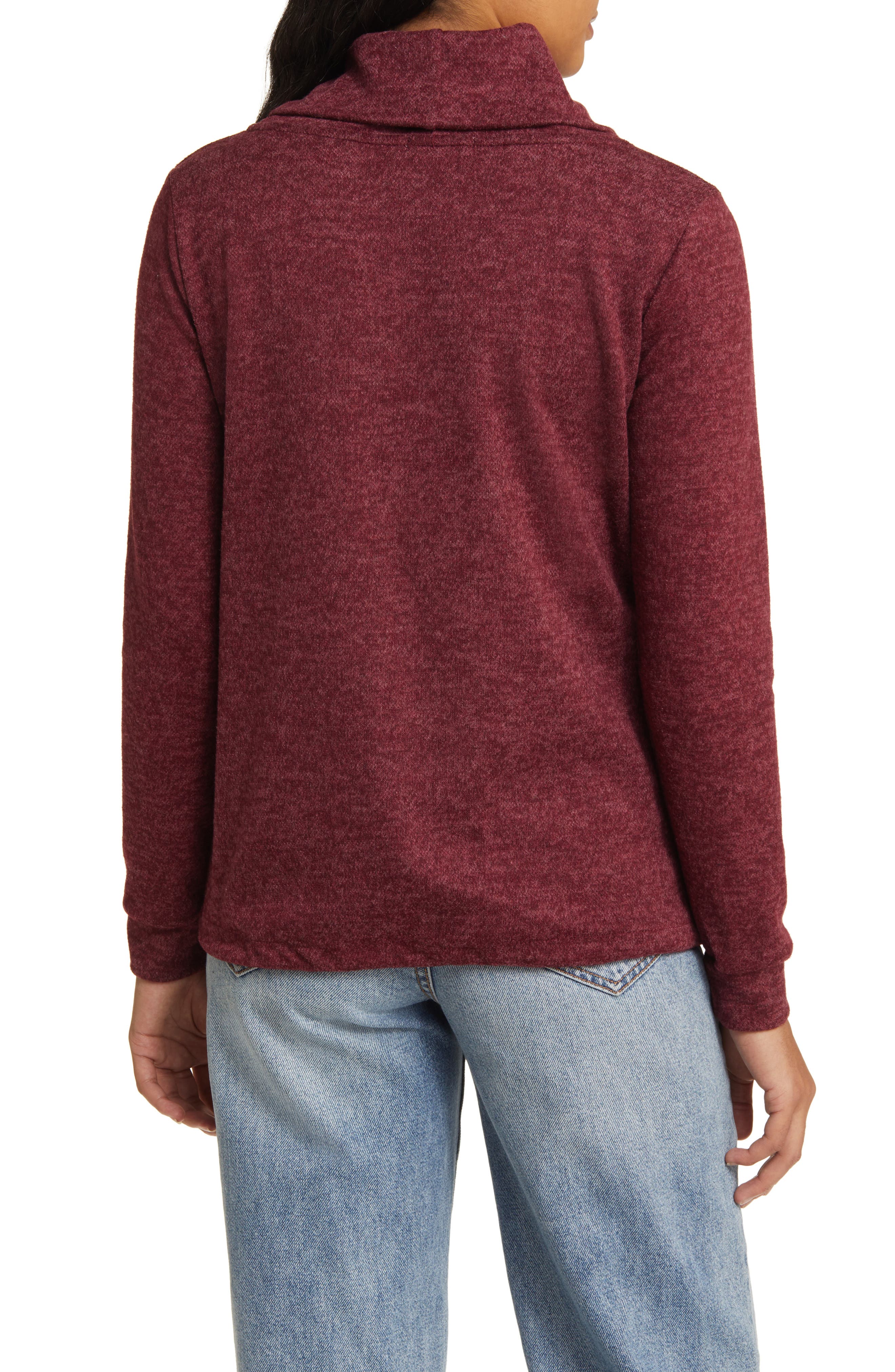 Cowl Neck Knit Top - image 2