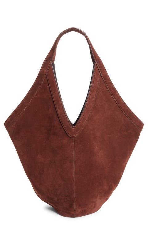 Soft M Suede Hobo Bag