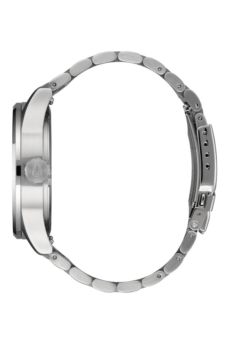 Sentry Bracelet Watch, 42mm, Alternate, color, SILVER / CORAL