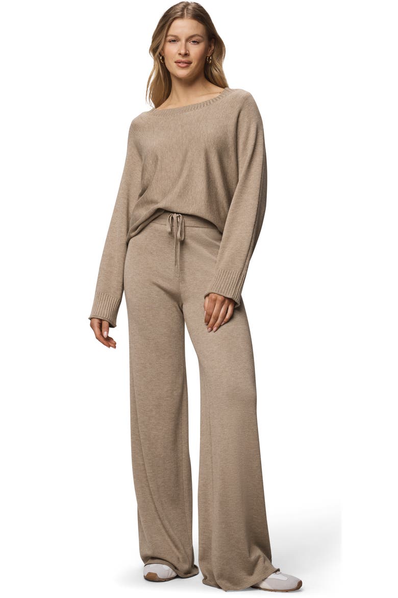 Georgie Full Length Pants, Alternate, color, LIGHT CEDAR BEIGE HEATHER