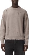 AllSaints Wolf Distressed Crewneck Sweater