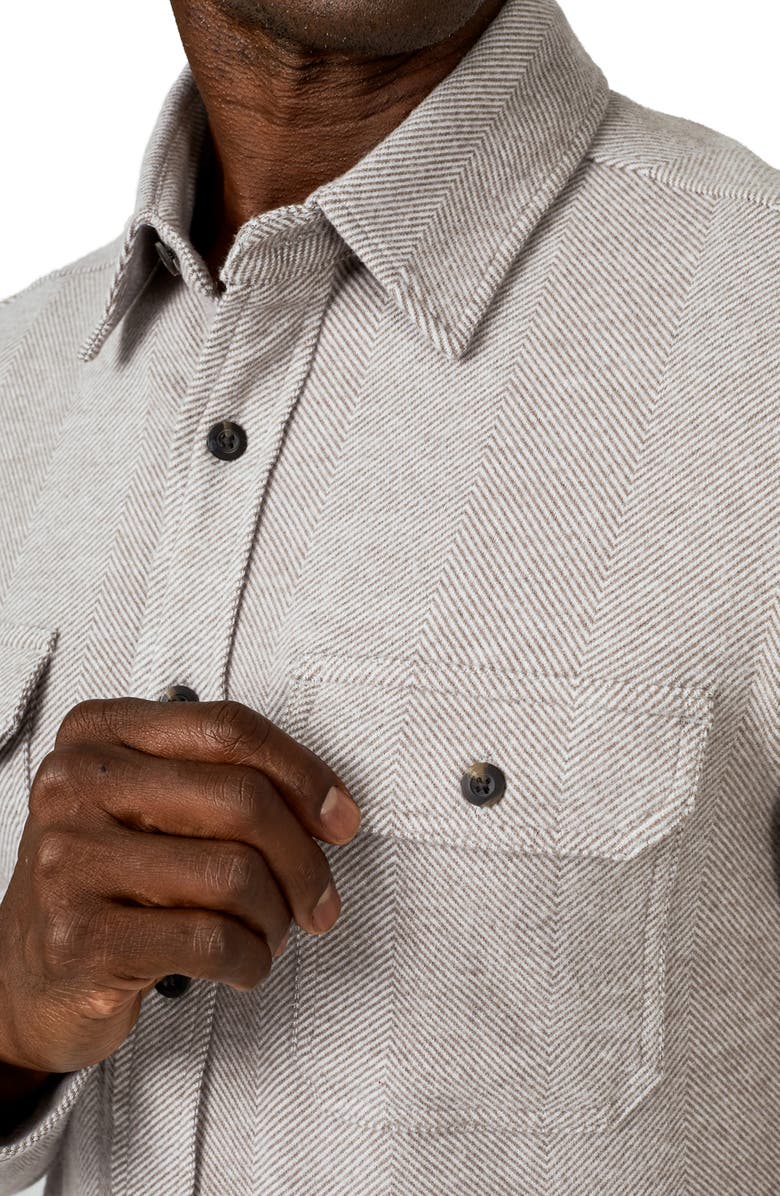 7 Diamonds Generation Herringbone Stretch Button-Up Shirt, Alternate, color, 
