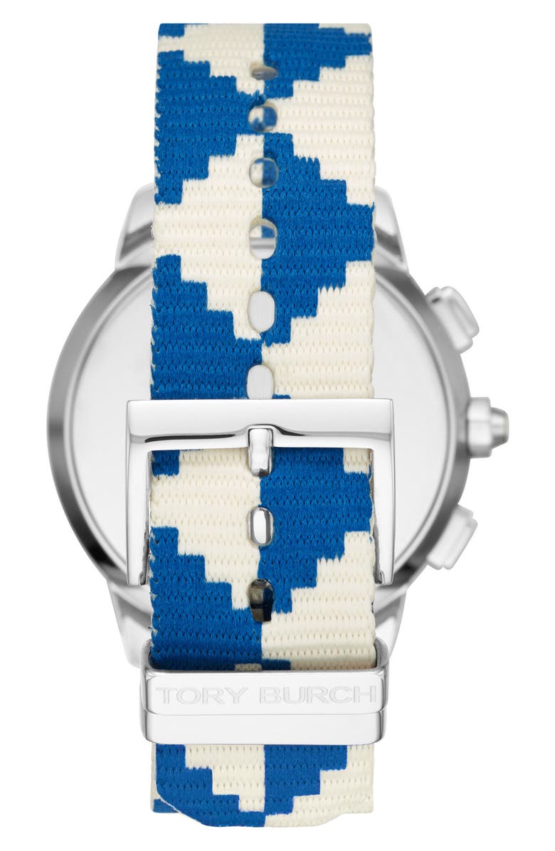 Tory Burch The Collins Hybrid Woven Strap Smart Watch Set, 38mm, Alternate, color, 