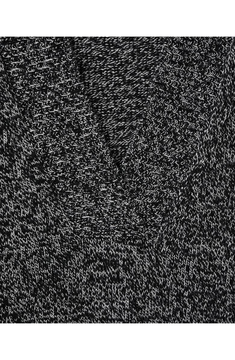 MANGO Marled V-Neck Sweater, Alternate, color, Black