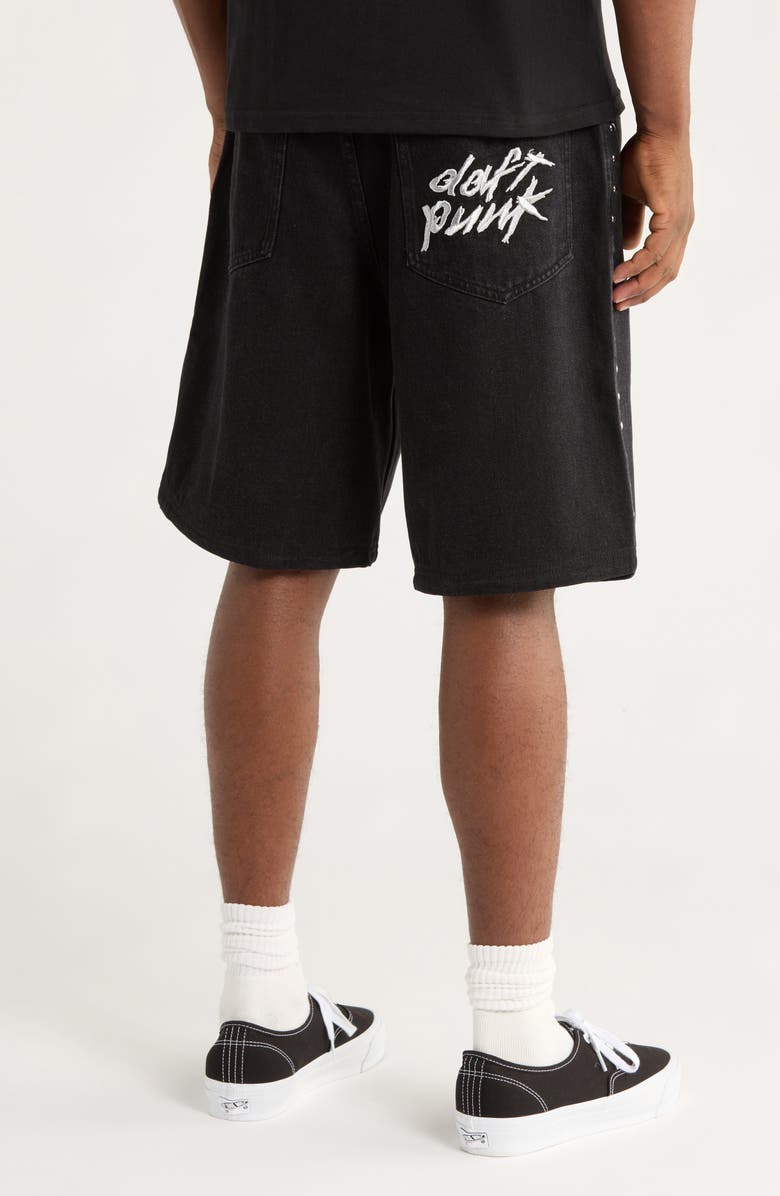 PLEASURES Lucky Stud Jorts, Alternate, color, Black