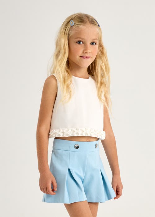 Mayoral Button Shorts In Blue