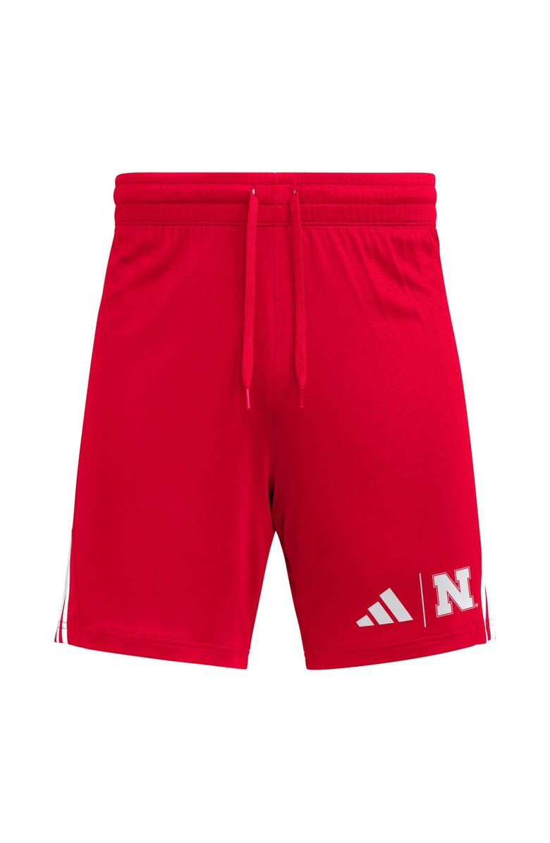 adidas Men's adidas Scarlet Nebraska Huskers AEROREADY 7" Shorts, Alternate, color, Scarlet