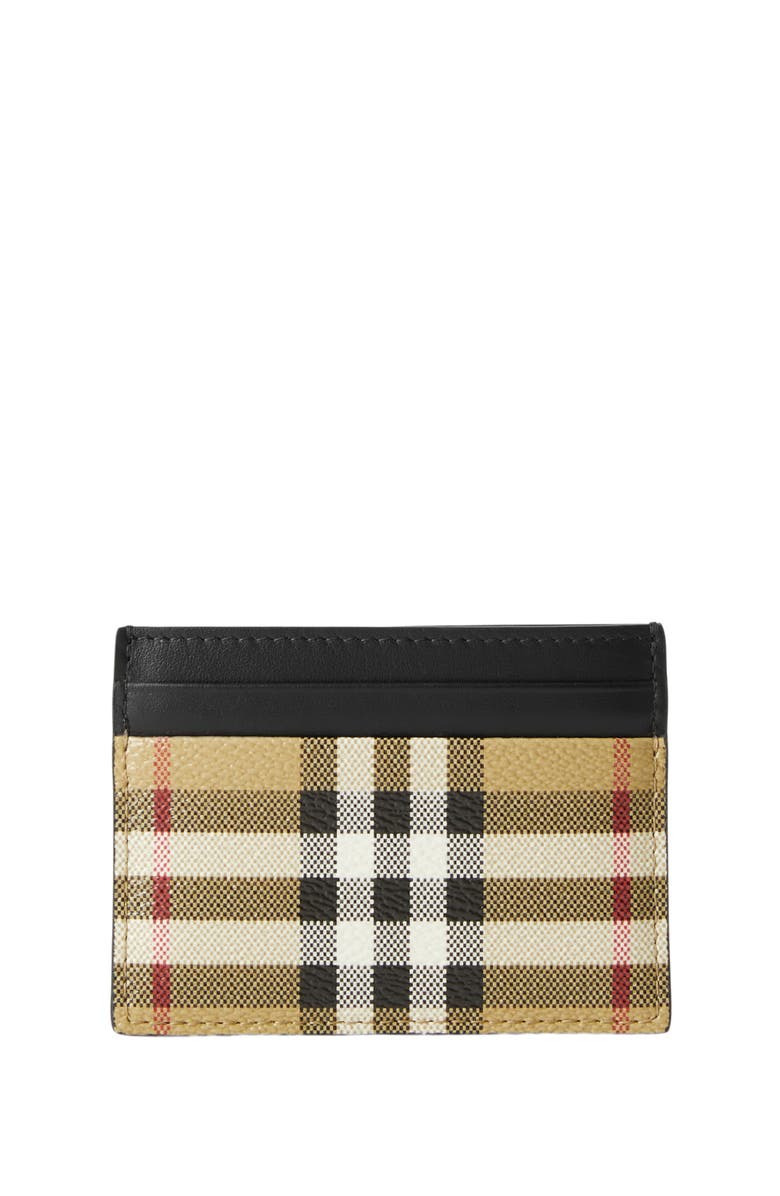 Burberry Check Card Case, Main, color,