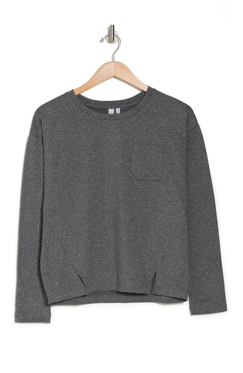 Z by Zella Downtown Lite Long Sleeve Pullover, Alternate, color, 