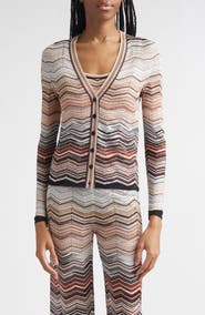 Missoni Zigzag Lamé Cardigan