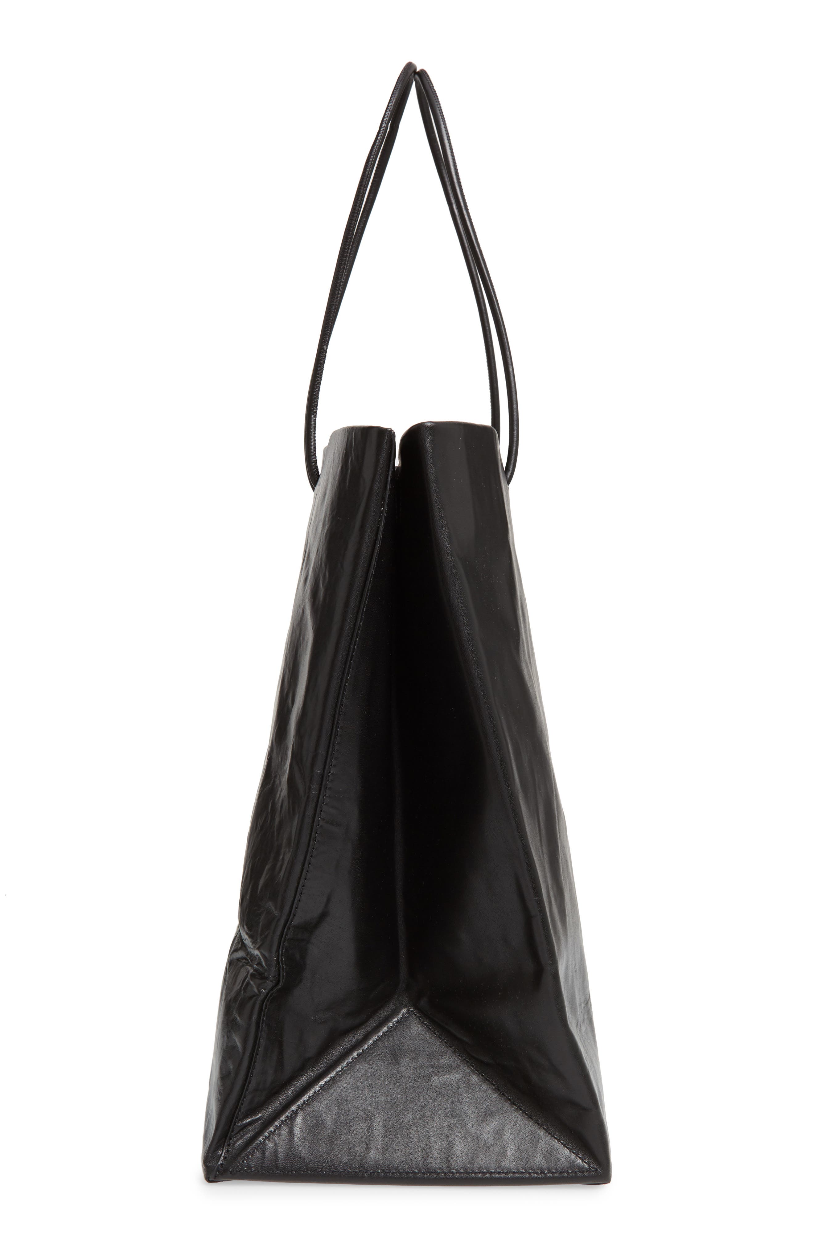 Medea Venti Busted Calfskin Leather Tote, Alternate, color, 