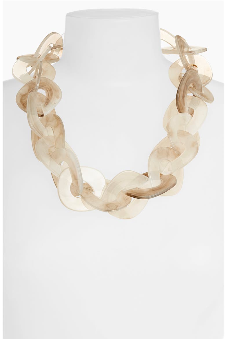 Disc Collar Necklace, Alternate, color, GREY MARBLE