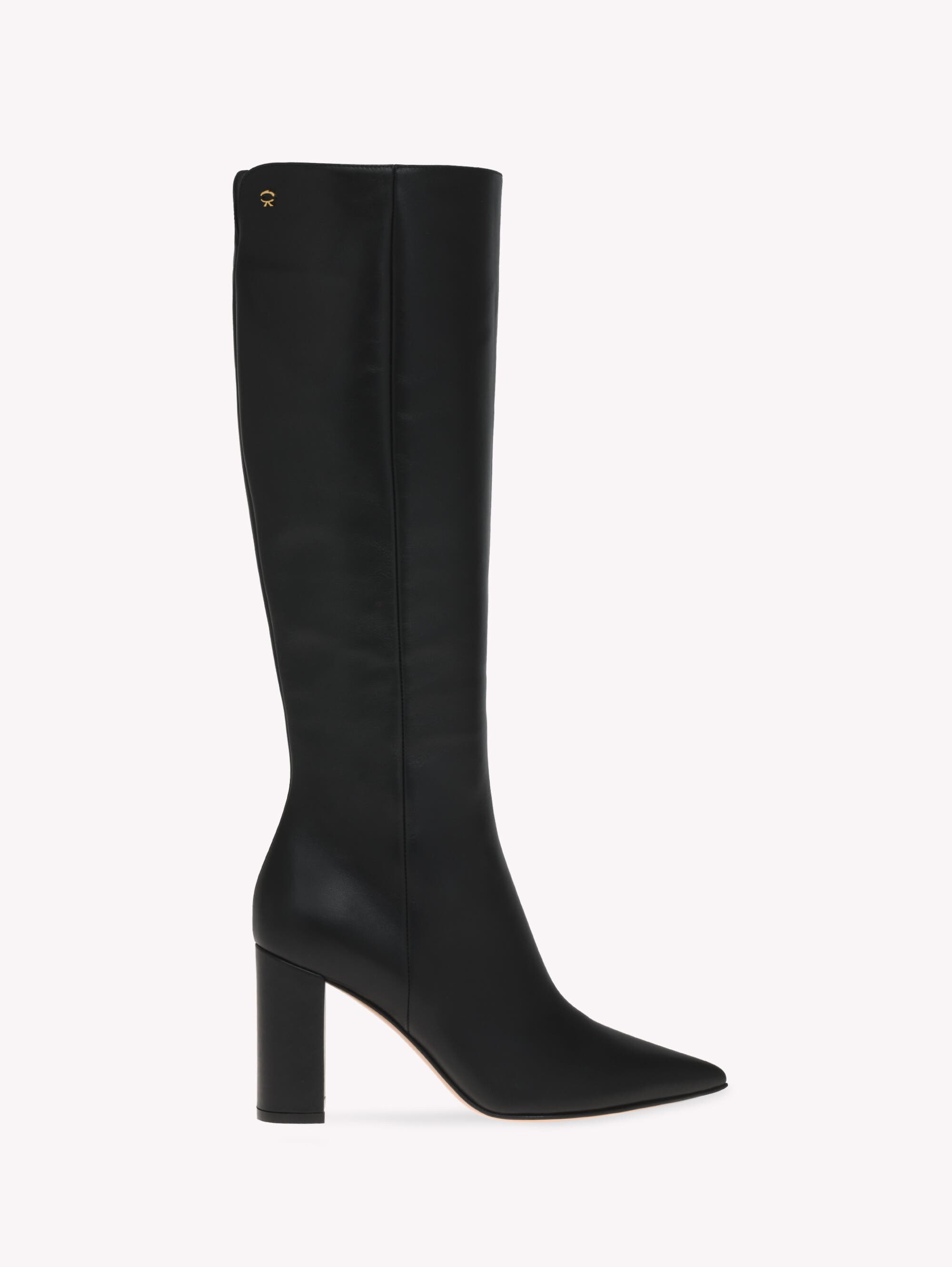 Lyell Boots, Main, color, Black Calf Leather