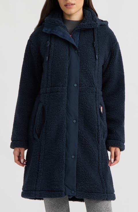 Iris High-Pile Fleece Longline Coat