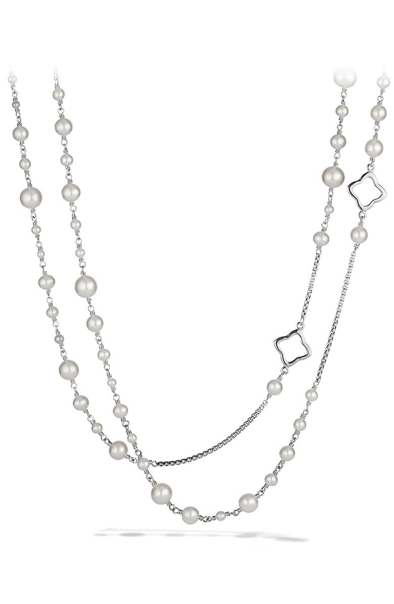 David Yurman Bijoux Chain Necklace with Pearls, Main, color,