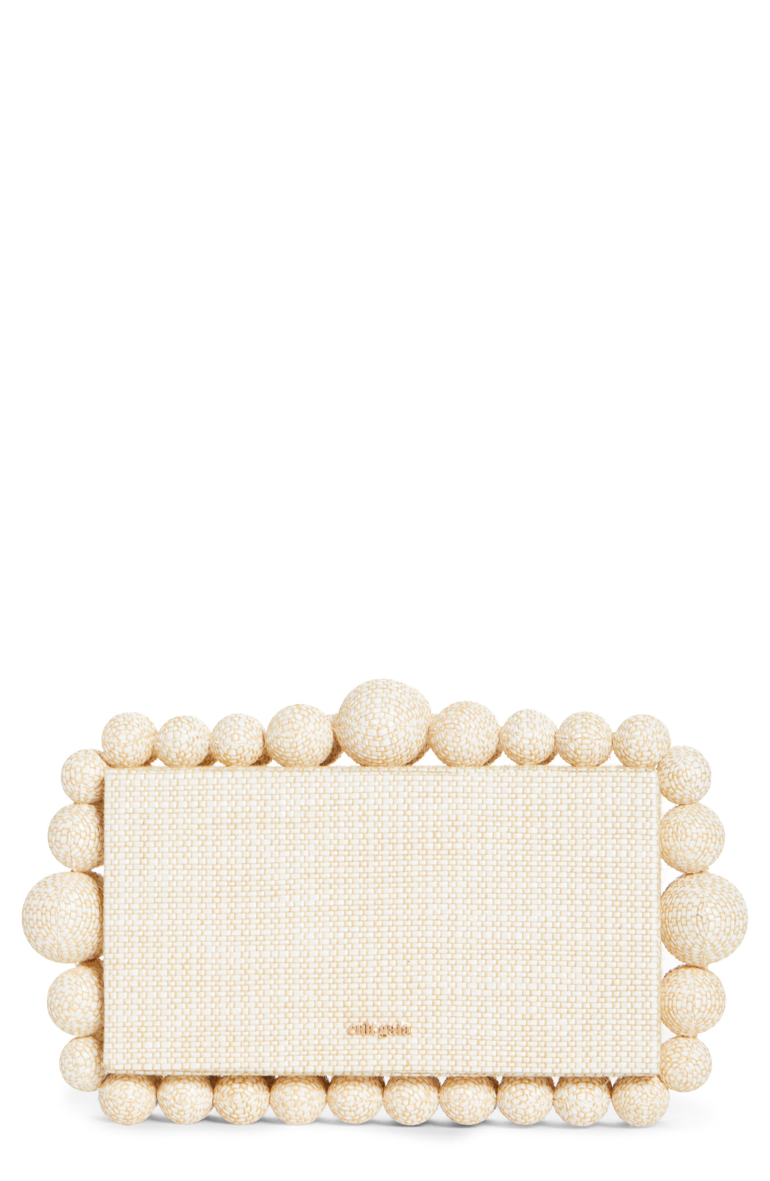 Cult Gaia Eos Beaded Box Clutch, Main, color, 