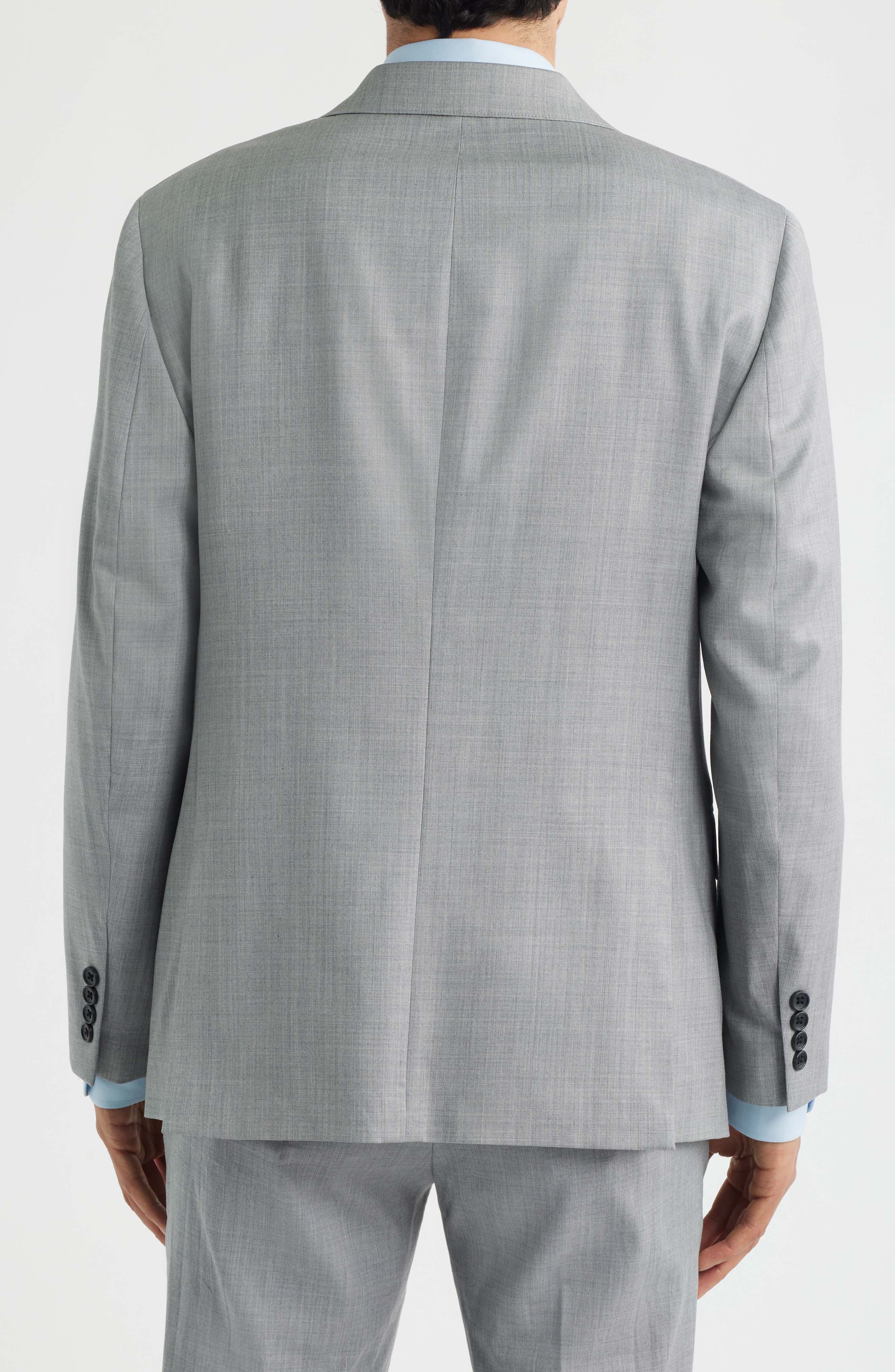 Jetsetter Standard Fit Grey Stretch Wool Suit Jacket - image 2