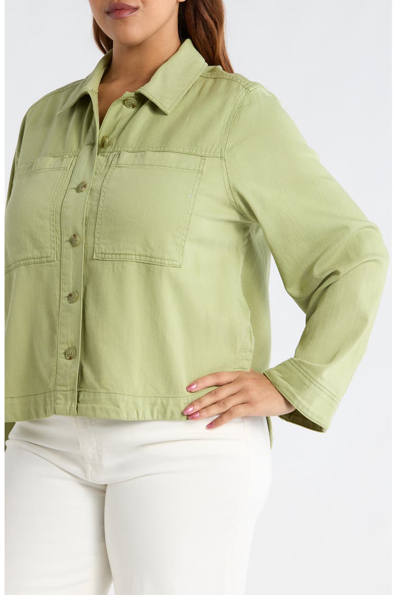 Denim Shacket, Alternate, color, LOTUS
