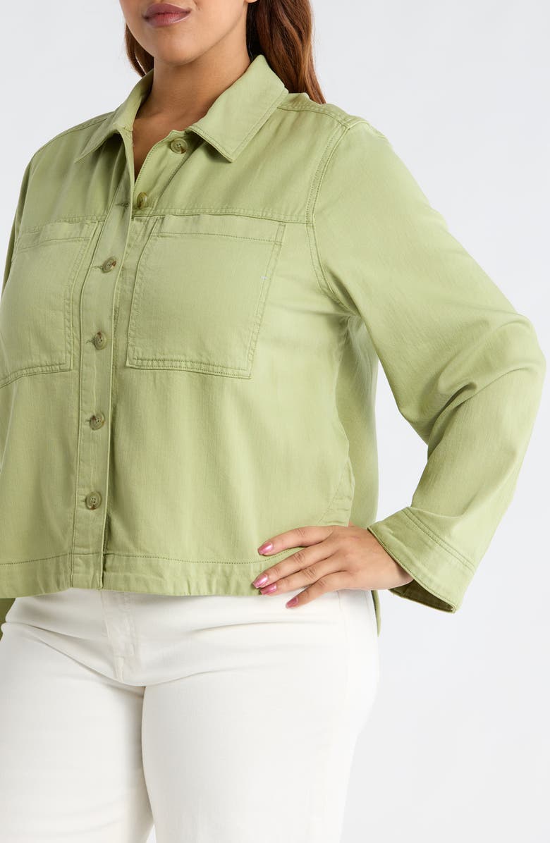 Liverpool Los Angeles Denim Shacket, Alternate, color, Lotus