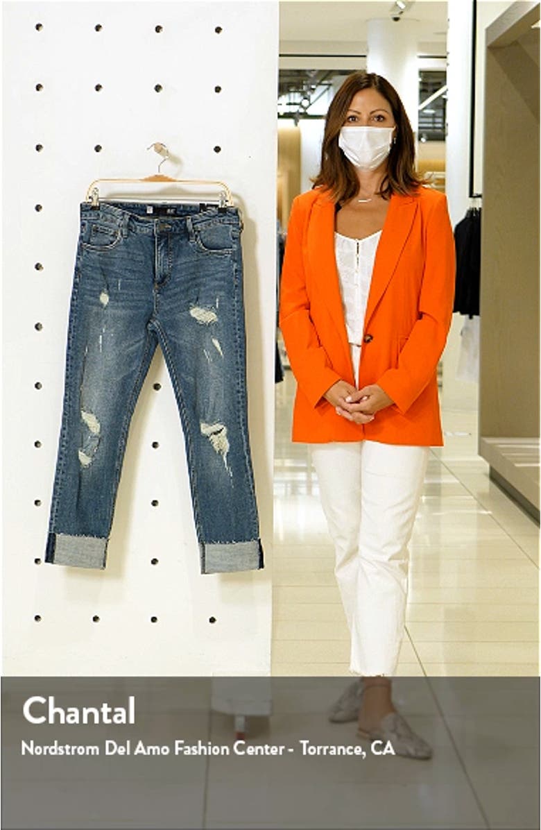 Catherine Ripped High Waist Boyfriend Jeans, sales video thumbnail